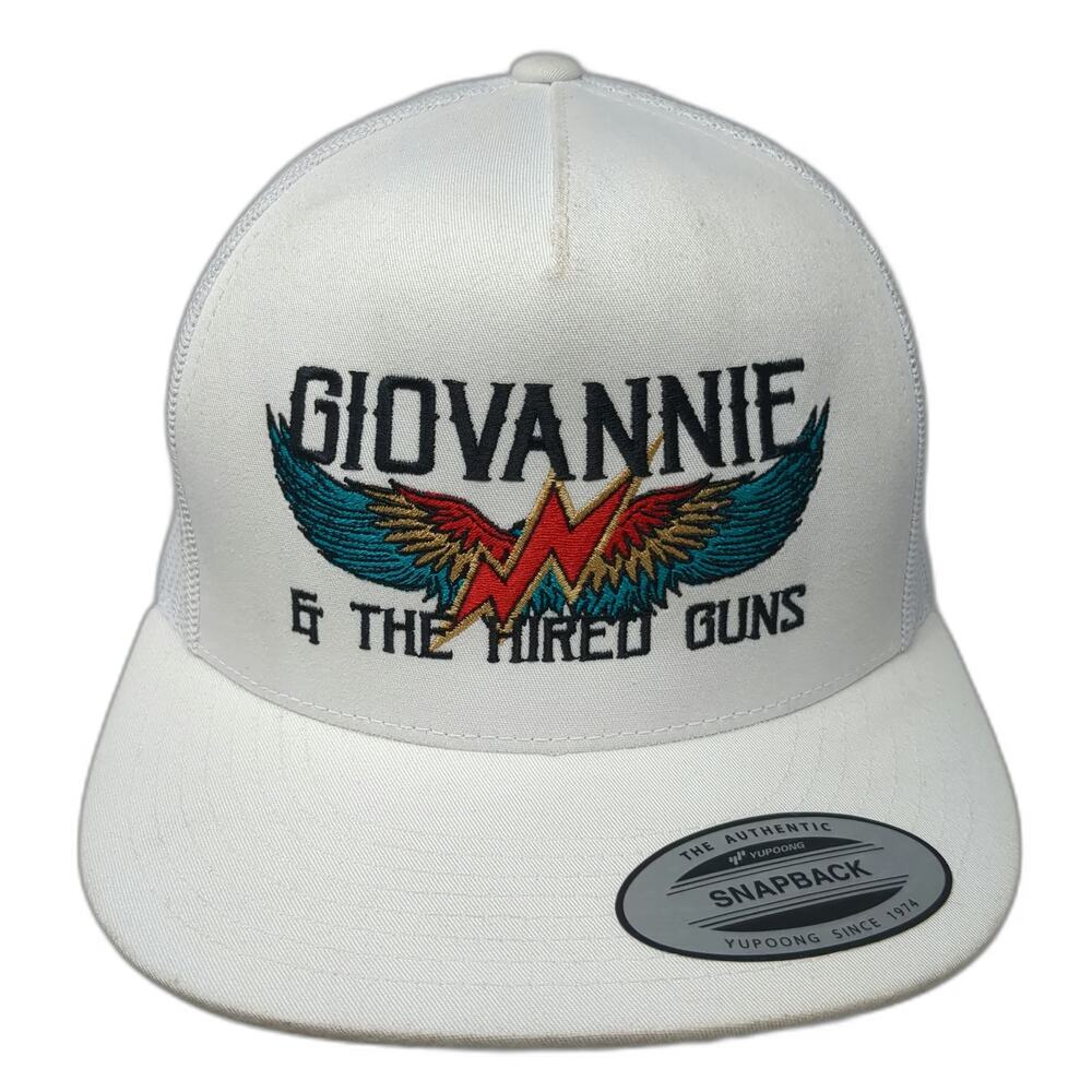 Yupoong Trucker Hat White One Size Giovannie & The Hired Guns Snapback Mesh